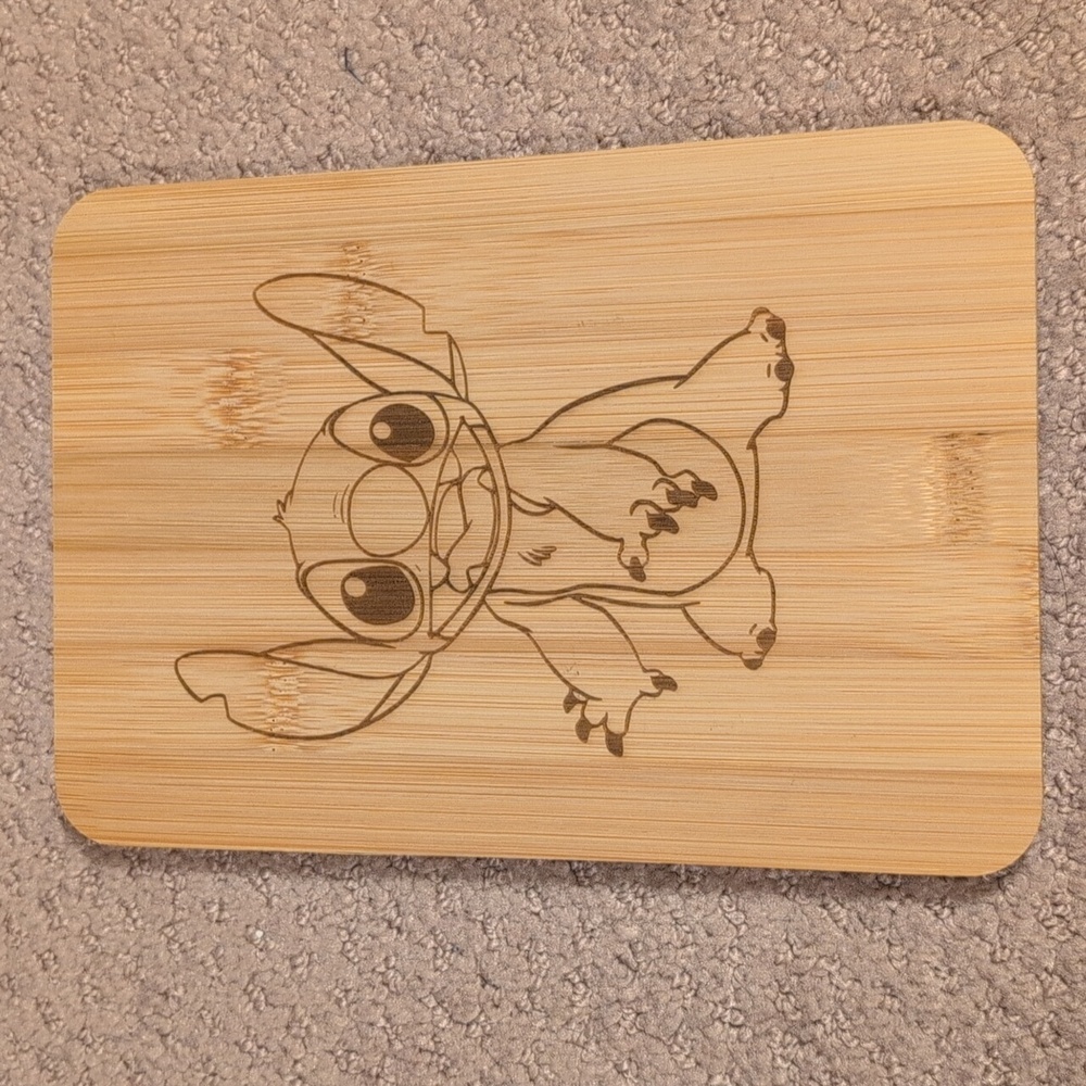 Disney Lilo And Stitch Bamboo Cutting Board NEW